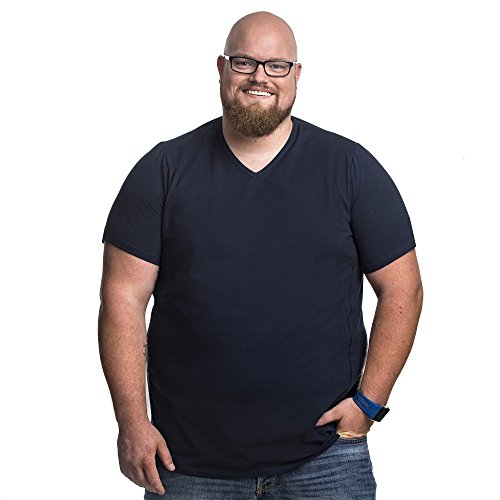 Alca Fashion Camiseta 3XL clásica Cuello en V para Hombre, T-Shirt Tallas Extra Grande XXL-B - 8XL-B | Alca Classic Tshirt V-Neck tee V-Neck