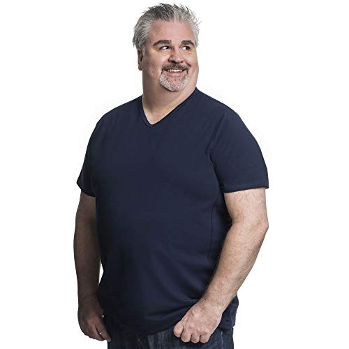 Alca Fashion Camiseta 3XL clásica Cuello en V para Hombre, T-Shirt Tallas Extra Grande XXL-B - 8XL-B | Alca Classic Tshirt V-Neck tee V-Neck