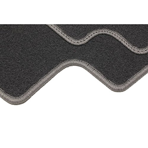 Alfombra AUTO Luxe GT sobre medida para Megane 1 Berlina (de 09/95 – 08/02) – 1 – alfombrilla de maletero – gris – Moqueta aiguillete 750 G/m2 + SS capa 1200 G/m2