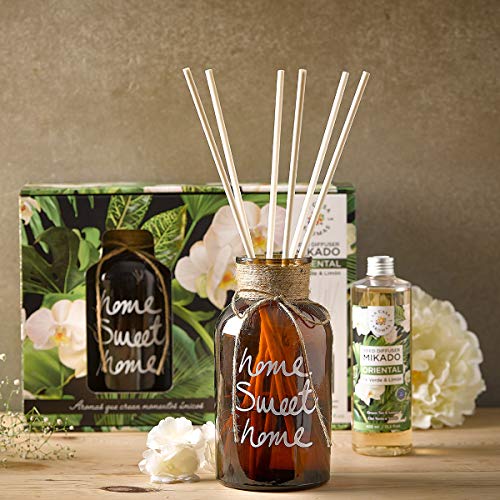 Ambientador Mikado Decorativo con Varillas para Regalo, Aroma Oriental - 400 ml