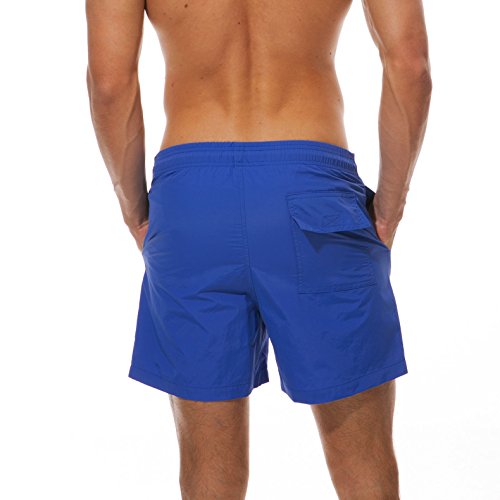 Arcweg Bañador Hombre Chico Playa Poliéster Pantalon Corto Hombre Deporte Secado Rápido Bañadores Natacion Ligero Moda Shorts Tallas Grandes 38-50 (Azul, 3XL(EU) /Talla Española 52)