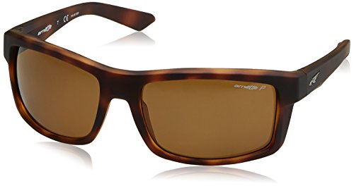 Arnette 4216 - Gafas de sol, Hombre, Marrón (FUZZY DARK HAVANA)