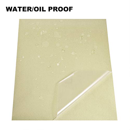 BENECREAT 30 PCS Etiqueta Adhesiva Pet Transparente en Blanco A4, Solo para Impresora de Láser, Etiqueta de Comida y Deciración 29.6x21cm