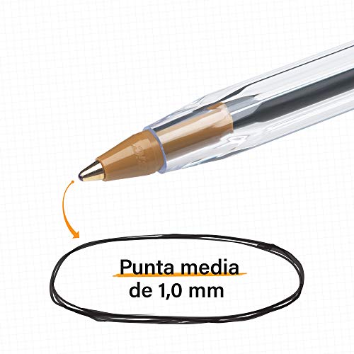 BIC Cristal Original - Bolígrafos punta media, 1.0 mm, Blíster de 15+5 unidades, colores Surtidos