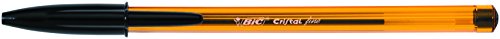 BIC Cristal Original Fine - Bolígrafos punta fina (0.8 mm), Blíster de 4 unidades, Colores Surtidos