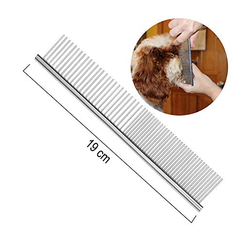 BIZARRE.LY Kit de Peluquería Canina Calidad Premium Para Perros y Gatos - Corte PROFESIONAL Acero Inoxidable Tijeras Curvas y de Descargue. También INCLUYE Peine de Alta Calidad