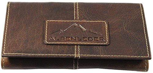 Bolsa De Tabaco Virginia | Cuero De Búfalo | Estuche De Cigarillos Caja Hombre Femme Marrón | by Alpenleder