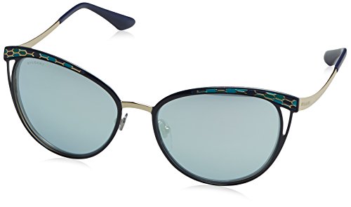 Bulgari 0Bv6083 20206J 56 Gafas de sol, Azul (Blute/Blue White), Unisex-Adulto