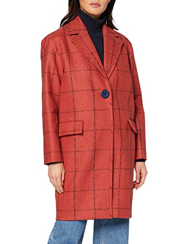 Cacharel Manteau Droit FINITION Abrigo, Rojo (Brique), 36 (Talla del Fabricante: 36) para Mujer