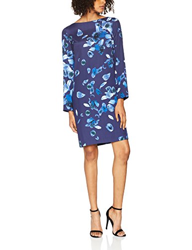 Cacharel Robe Droite Col Bateau Vestido, Azul (Marine), 38 para Mujer
