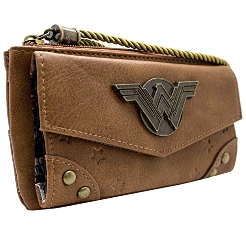 Cartera de DC Wonder Woman Mochila comica Marrón