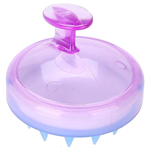 Cepillo del champú del Massager del cuero cabelludo, cepillo del cuidado del cuero cabelludo de BOOLAVARD (Púrpura)