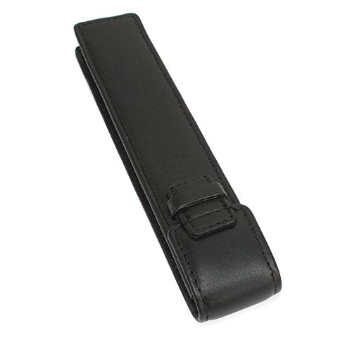 Cescahide - Funda para bolígrafo (cuero), color negro