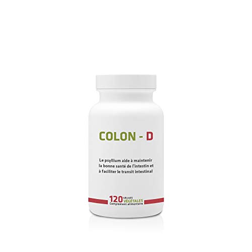 COLON-D * 450 mg / 120 cápsulas * Antioxidantes, Digestión (estreñimiento), Inmunitario * Garantía de satisfacción o reembolso * Fabricado en Francia