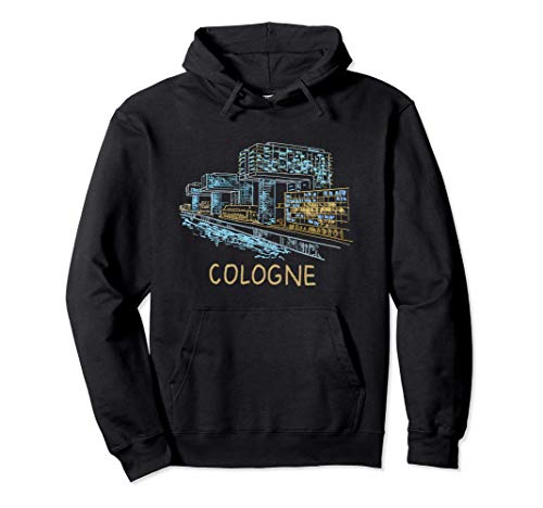 Colonia Alemania Dibujado A Mano Regalo Hombres Mujeres Sudadera con Capucha