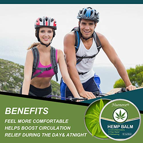 Crema De Cáñamo, Gel De Cáñamo, Bálsamo De Cáñamo, para El Alivio del Dolor De Espalda/Músculo, Antiinflamatorio Y Refrescante 30ML