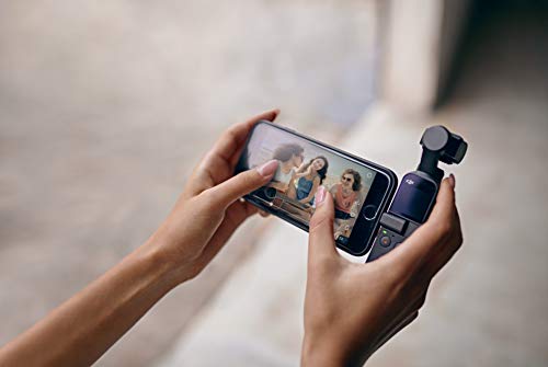 DJI Osmo Pocket Versión de Bolsillo - Estabilizador portátil meanico en tres ejes, gimbal con sensor de 1/2.3'', campo de visión de 80° y apertura f/2.0, vídeo en 4K/60 fps a 100 Mbps
