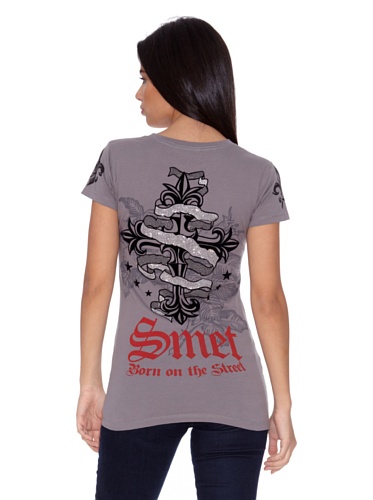 Ed Hardy Camiseta Wmnpltn Gris XS