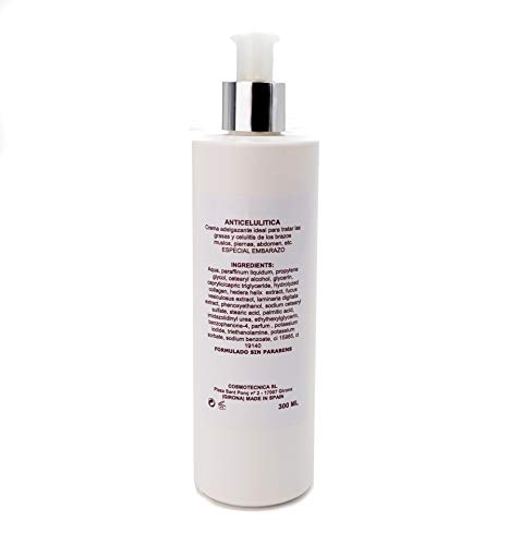 Expansión Biológica Crema Anticelulítica Eficaz Crema Adelgazante Reductora | Ingredientes Naturales Sin Parabenos 300 Ml