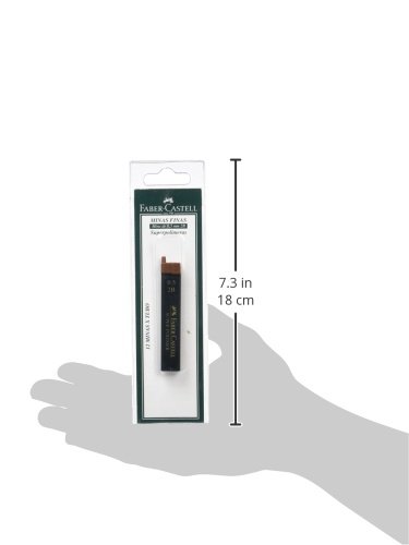 Faber Castell B-9065-2B - Blíster tubo de 12 minas, 0.5 mm 2B, color negro