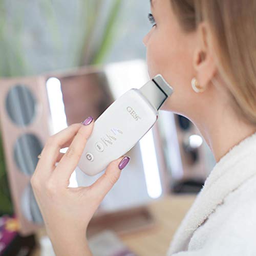 gess gess de 689 Sonic Peel USB por ultrasonido exfoliante dispositivo microdermobrasión litio Terapia – Por Ultrasonido HUKITECH LW-006 rostro You, Small, color negro