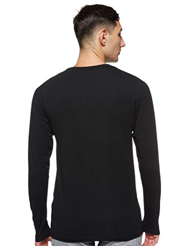 Jack & Jones Storm Sweat - Camiseta de manga larga con cuello redondo para hombre, Black C N 010, 52
