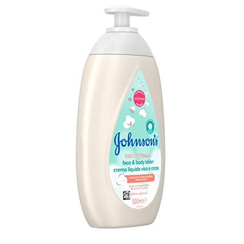 Johnson's Baby CottonTouch Loción Cara y Cuerpo, 24 horas de Hidratación - 3 x 500 ml