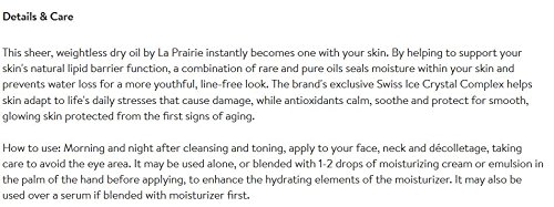 La Prairie Cellular Swiss Ice Crystal Dry Oil 30 ml