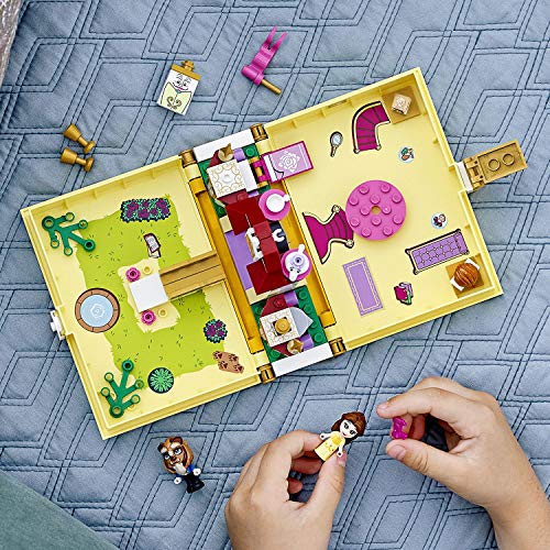 LEGO Disney Princess - Cuentos e Historias: Bella, Set de Construcción, Libro de Juguete de la Película La Bella y La Bestia, Incluye a la Señora Potts, Chip, Din-Don y Armario, desde 5 Años (43177)