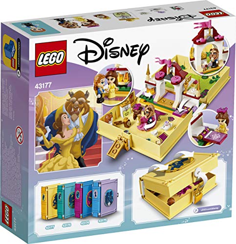 LEGO Disney Princess - Cuentos e Historias: Bella, Set de Construcción, Libro de Juguete de la Película La Bella y La Bestia, Incluye a la Señora Potts, Chip, Din-Don y Armario, desde 5 Años (43177)