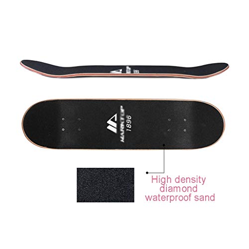 LINGLING-Skateboard Longboard Maple Skateboard 31 * 8 Pulgadas Cuatro Ruedas Profesional Doble Skateboarding Principiante Adulto Adolescente - Amor Y Tentación (Color : Colorful)