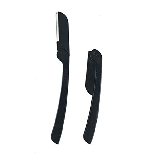 Maquinilla de afeitar Auony para cejas con tijeras para recortar cejas para hombres y mujeres, removedor de vello facial