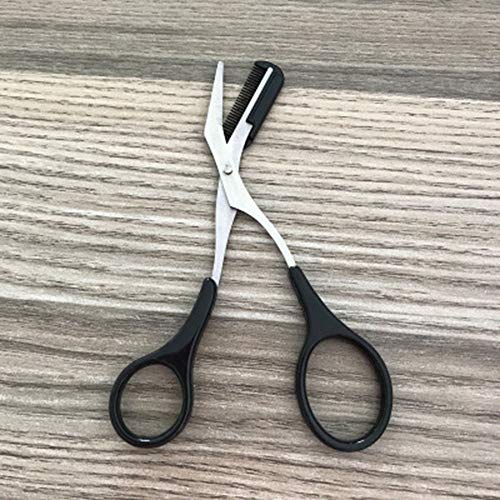 Maquinilla de afeitar Auony para cejas con tijeras para recortar cejas para hombres y mujeres, removedor de vello facial