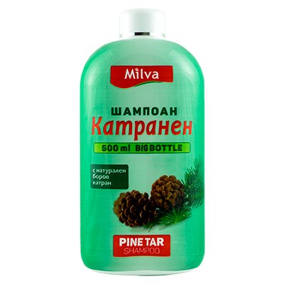 Milva champú alquitrán, 500 ml.
