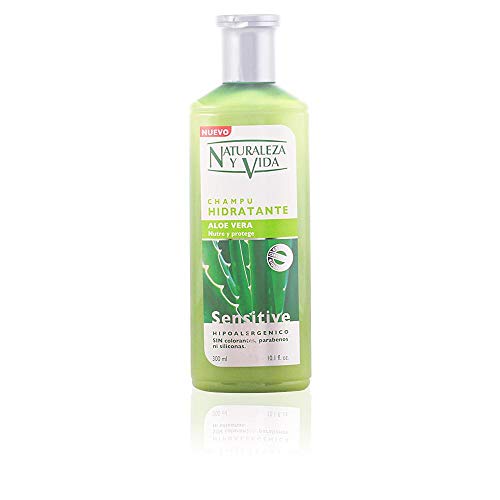 NATUR VITAL champú sensitive hidratante con aloe vera bote 300 ml