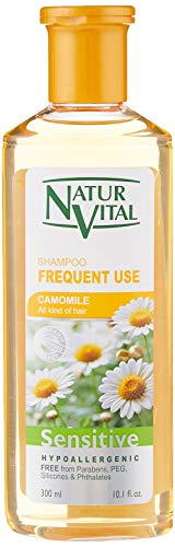 NaturVital Champú Sensitive Uso frecuente Camomila - 300 ml (7349S)
