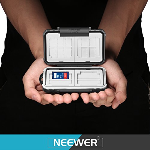 Neewer 10087177, Funda-maletín resistente al agua para el almacenamiento de tarjetas de memoria