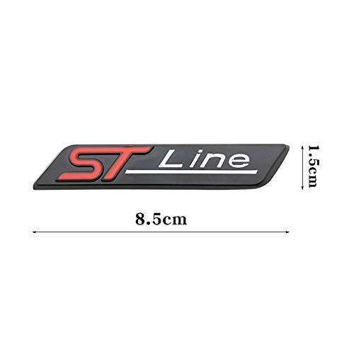 NsbsXs Interior automotriz,For Ford Fiesta Focus Mondeo Auto Car Styling Metal Red Blue ST Line Sticker Car Head Emblem Badge Chrome Sticker