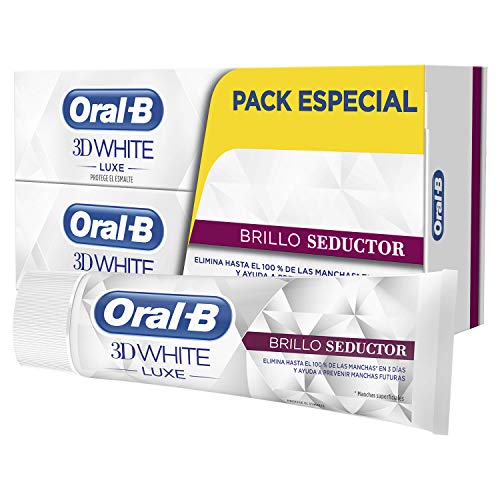 Oral-B 3DWhite Luxe Brillo Seductor Pasta Dentífrica Blanqueadora 2 x 75ml