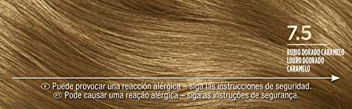 Palette Intense Cream Coloration Intensive Coloración del Cabello 7.5 Rubio Dorado Caramelo - Pack de 3