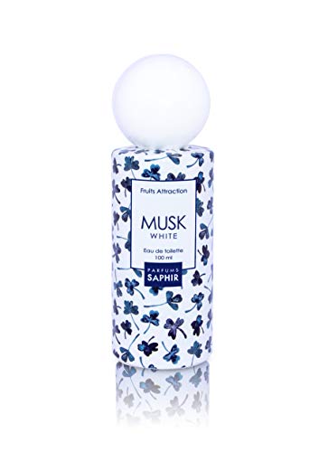 PARFUMS SAPHIR Fruit Attraction Musk White Eau de Toilette para Mujeres - 100 ml