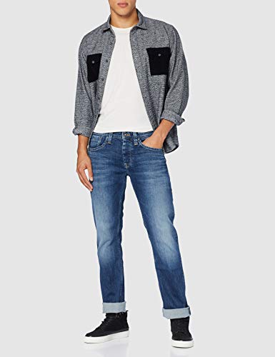 Pepe Jeans London Cash, Vaqueros para Hombre, Azul (11Oz Streaky Stretch Med Z23), W36/L34