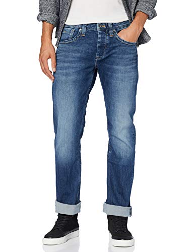 Pepe Jeans London Cash, Vaqueros para Hombre, Azul (11Oz Streaky Stretch Med Z23), W36/L34