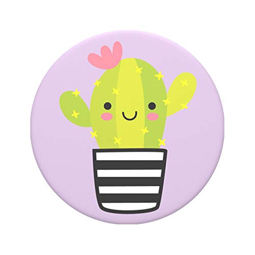 PopSockets PopGrip - Soporte y Agarre para Teléfonos Móviles y Tabletas con un Top Intercambiable - Cactus PAL