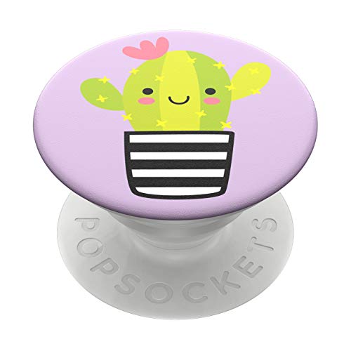 PopSockets PopGrip - Soporte y Agarre para Teléfonos Móviles y Tabletas con un Top Intercambiable - Cactus PAL