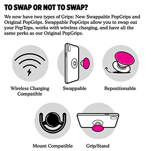PopSockets PopGrip - Soporte y Agarre para Teléfonos Móviles y Tabletas con un Top Intercambiable - Cactus PAL