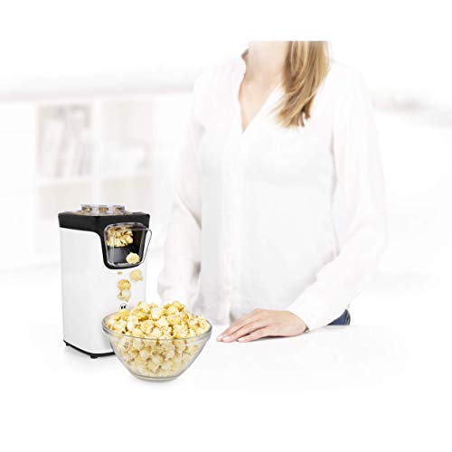 Princess 292986 Palomitero Máquina de Hacer Palomitas, 1100 W, Blanco y Negro