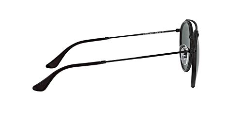 Ray-Ban 0RB3647N, Gafas de Sol Unisex Adulto, Negro (Blue/Gray Classic), 51