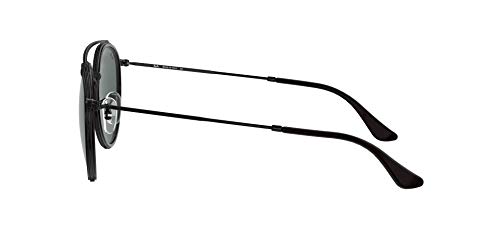 Ray-Ban 0RB3647N, Gafas de Sol Unisex Adulto, Negro (Blue/Gray Classic), 51