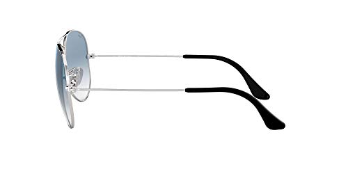 Ray-Ban Aviator Large Metal - Gafas de sol unisex, SILVER, 55